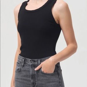 AGOLDE poppy tank in black